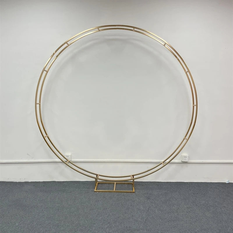 Round Wedding Backdrop Stand Flower Ring Birthday Party Outdoor Balloon Background Decoration
