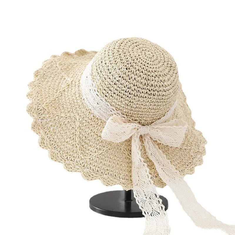 Korean Handmade Straw Hat For Women, Japanese Small fresh Sunshade Hat For Spring And Summer Outings, Sunscreen Hat