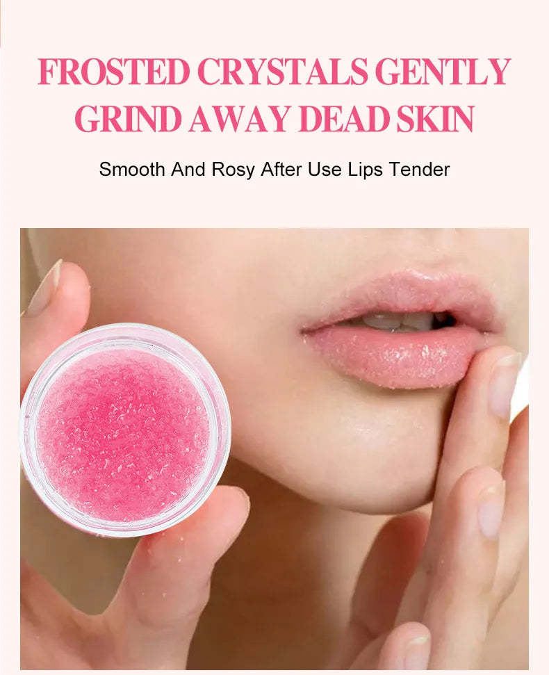 Dual Effect Lips Scrub Mask Fruit Flavor Lip Scrub Moisturizing Nourishing Exfoliating Dead Skin Makeup Reduce Lips Fine Lines