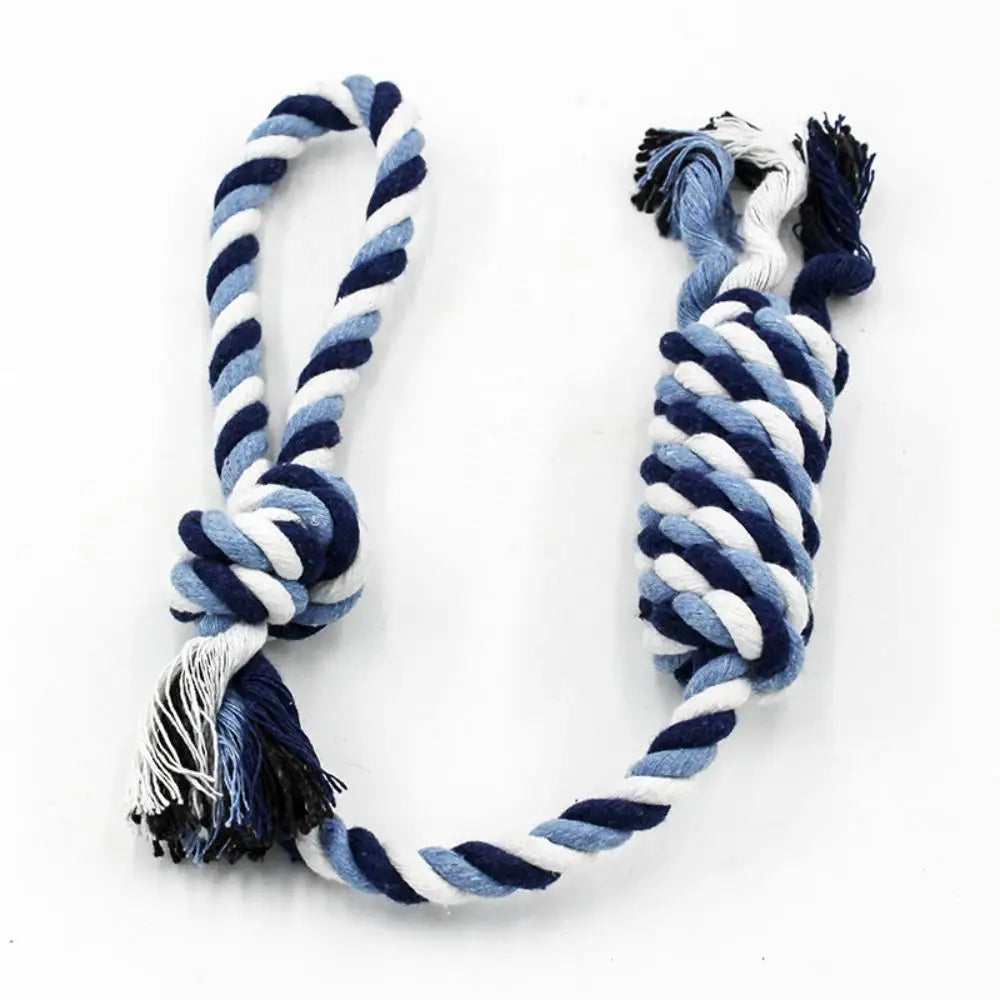 1pc Dog Cotton Rope Chew Toy Durable Braided Teeth Cleaning Toys for Small Medium Dog Outdoor Interactive Training Pet Supplies