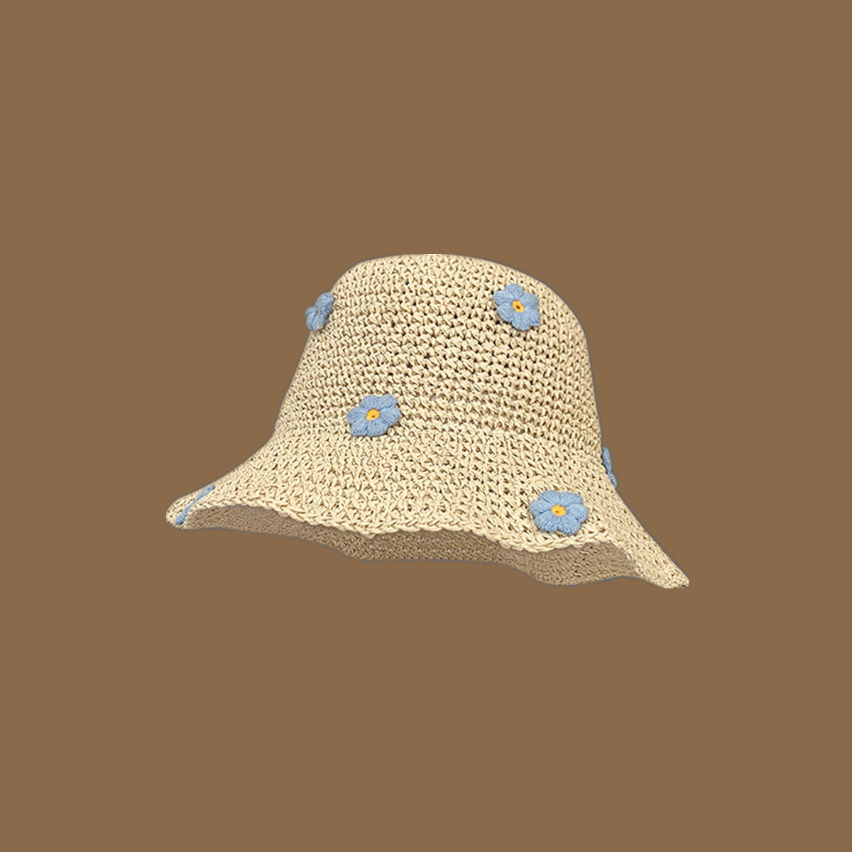 Korean Handmade Straw Hat For Women, Japanese Small fresh Sunshade Hat For Spring And Summer Outings, Sunscreen Hat