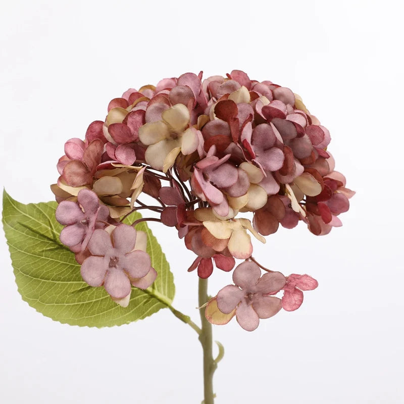 Artificial Hydrangea silk Flowers Home Room vases table Accessories Wedding wall Diy gift box Bridal Bouquet Holiday Party Decor