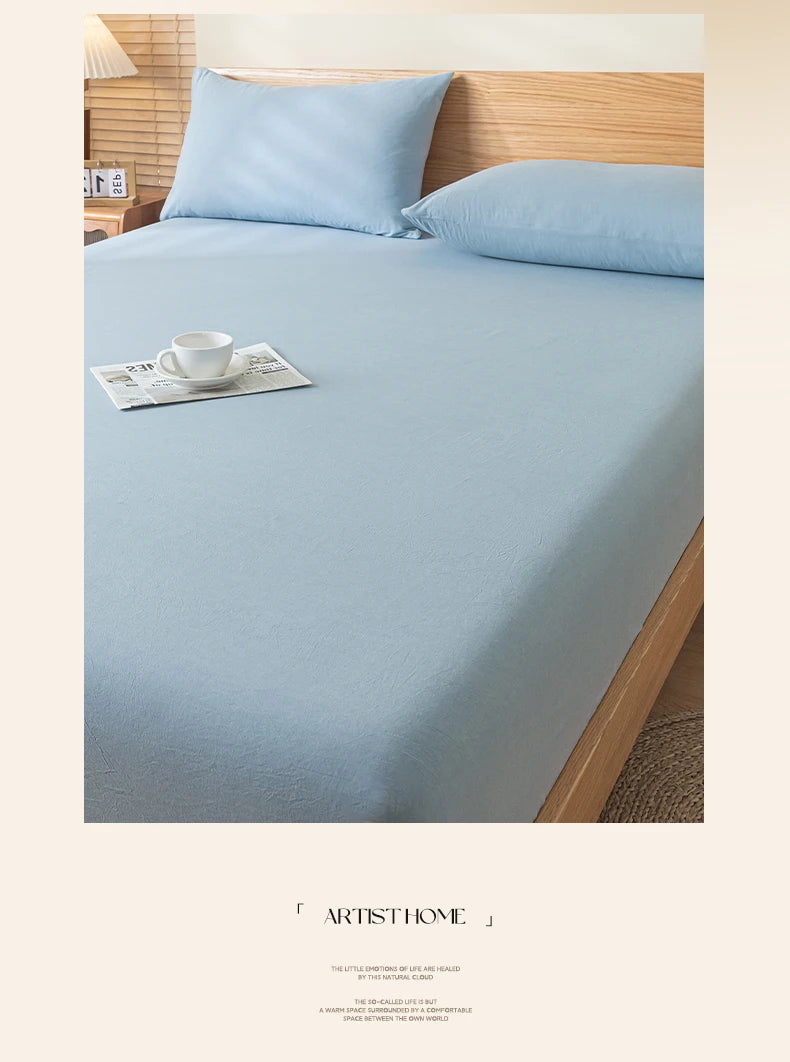 Pure Cotton Fitted Bed Sheets Cover Single Piece Cotton Bed Bed Sheets Dust Cover All-Inclusive Mattress Protector Cover 2025 New Model Universal for All Seasons