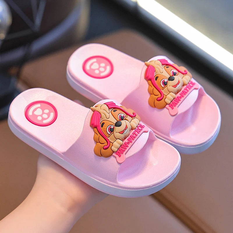 Authentic PAW PATROL Children's Slippers Boys Girls Summer Non-slip Beach Shoes Indoor Bathroom Slippers