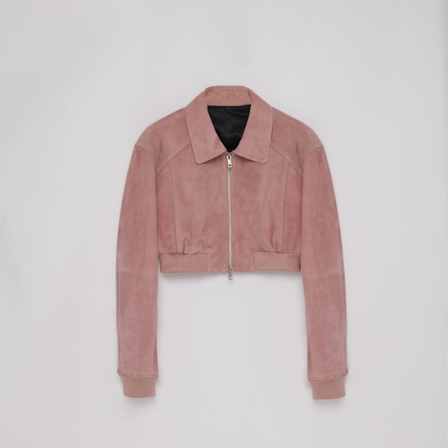 Retro Classic Stand Up Sheep Leather Short Jacket "Witch Game"-5