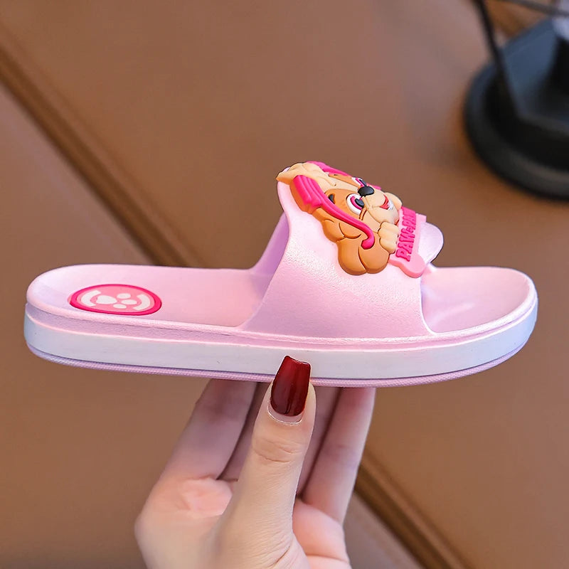 Authentic PAW PATROL Children's Slippers Boys Girls Summer Non-slip Beach Shoes Indoor Bathroom Slippers