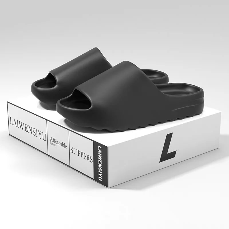 Men's and Women's Casual Slippers Thick-Soled Wear-Resistant Non-Slip Heightening Comfortable Soft Casual Beach Sandals