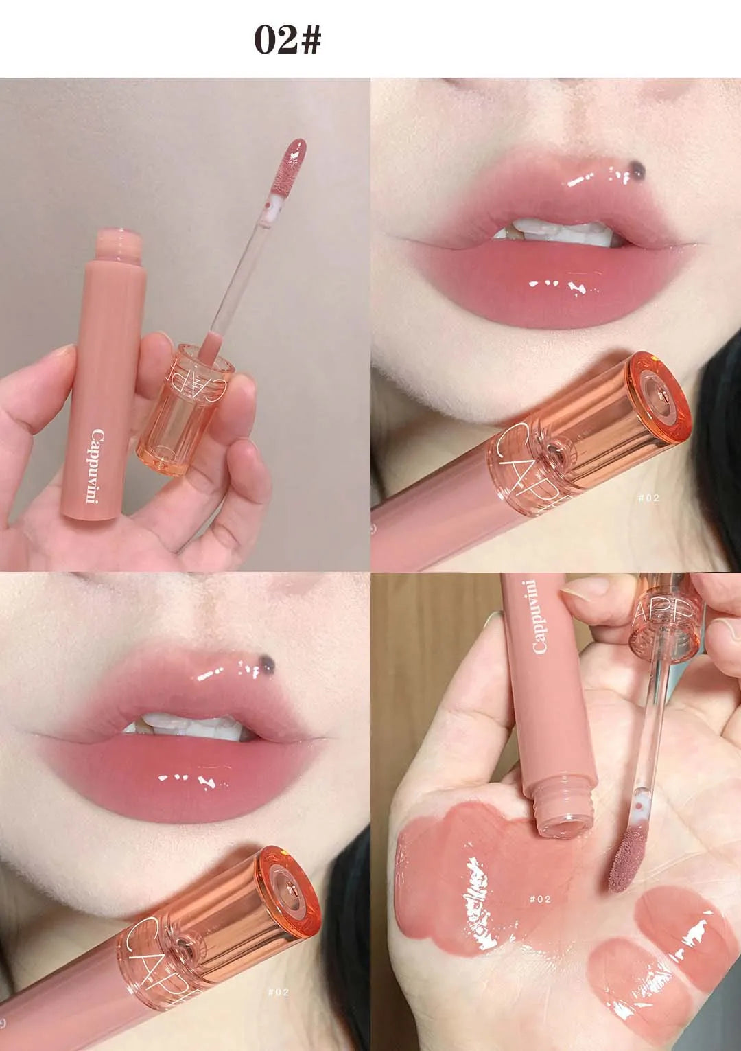 Soft Candy Jelly Mirror Lip Glaze Water Gloss Juice Lip Gloss Long Lasting Moisturizer Water Light Lipstick Waterproof Cosmetics
