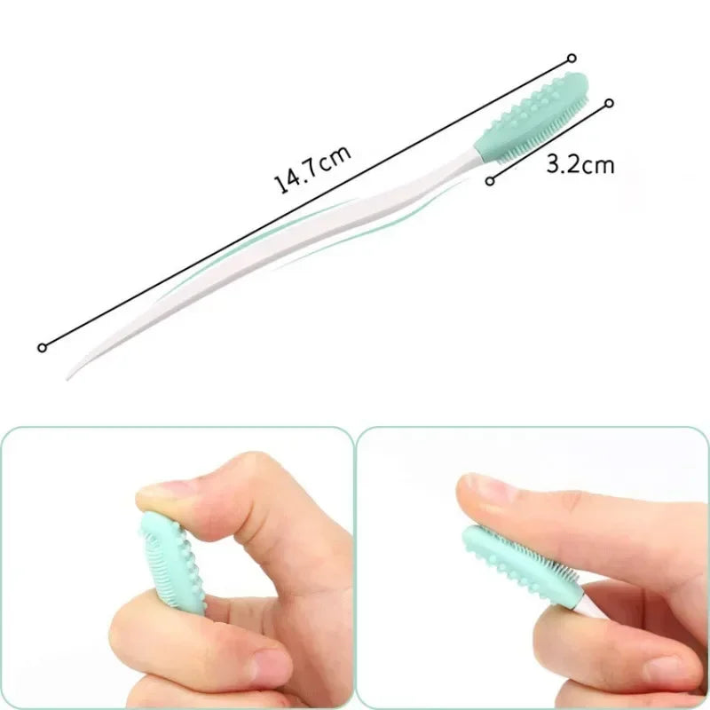 1PC Beauty Skin Care Wash Face Silicone Brush Exfoliating Nose Clean Blackhead Removal Brushes Tools With Replacement Head
