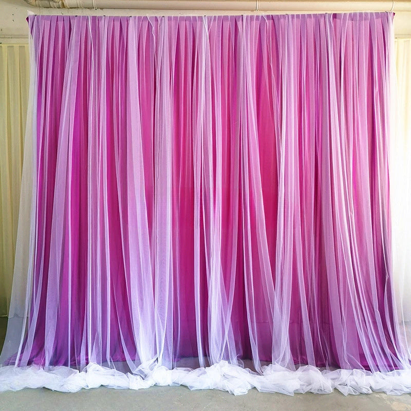Backdrop Curtains for Parties, Sheer Backdrop Curtain Wedding Photo Backdrop Drapes for Baby Shower Photography Birthday Party