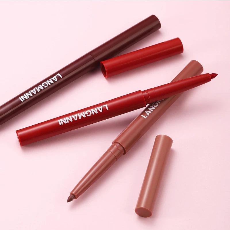 12-color Matte Lip Liner Waterproof Plumping Stain Lipstick Natural Nude Pink Lip Liner Professional Outline Lips Contour Makeup