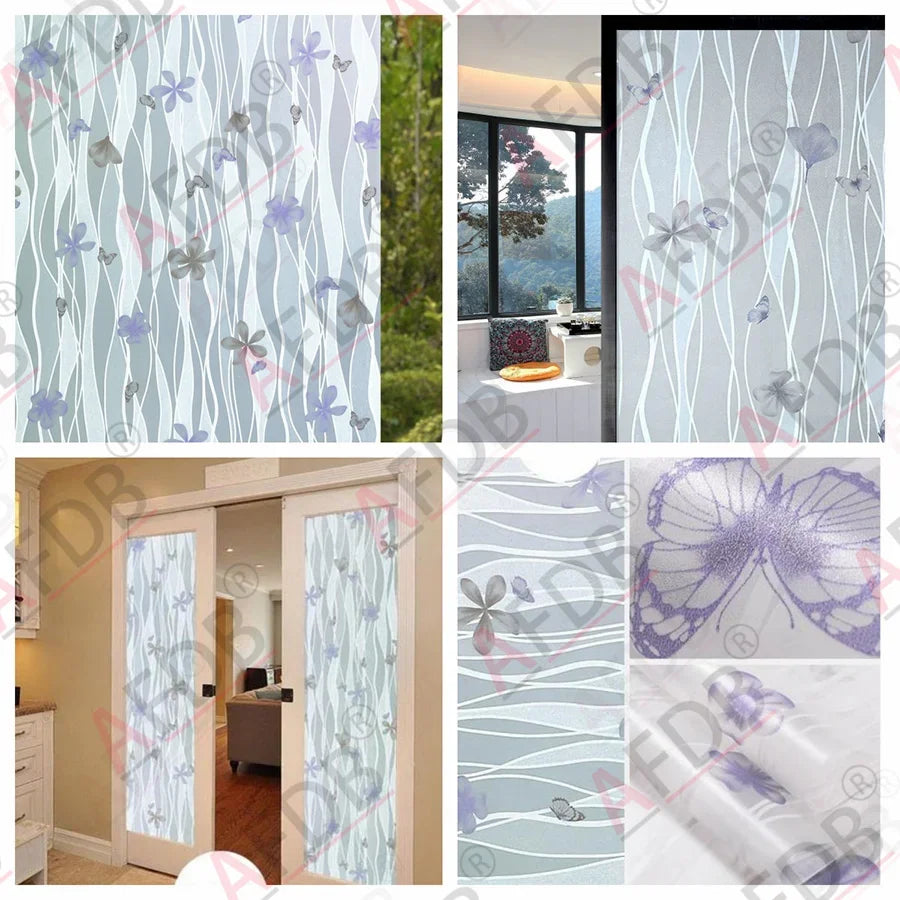 Frosted Window Film Privacy Opaque Window Stickers