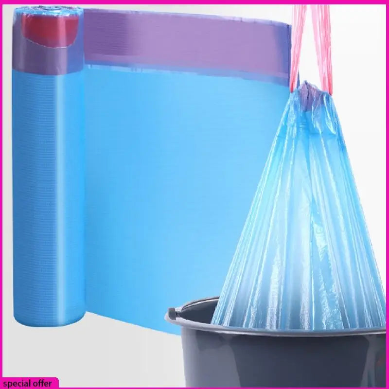 A65Z Small Drawstring Kitchen Trash Bags For Bathroom Restroom Bedroom Office Toilet Mixed Color 150 Counts