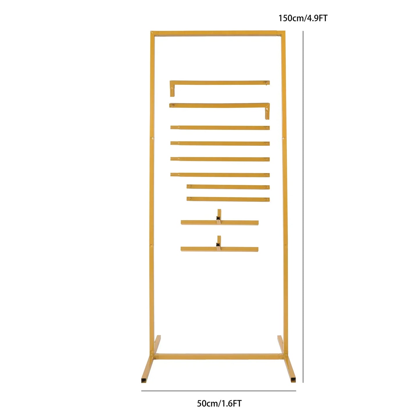Wedding Arch Backdrop Stand Square Metal Rectangular Frame for Ceremony Party Birthday Bridal Baby Shower Anniversary Decoration