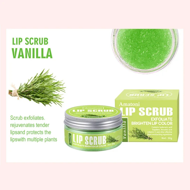 Dual Effect Lips Scrub Mask Fruit Flavor Lip Scrub Moisturizing Nourishing Exfoliating Dead Skin Makeup Reduce Lips Fine Lines