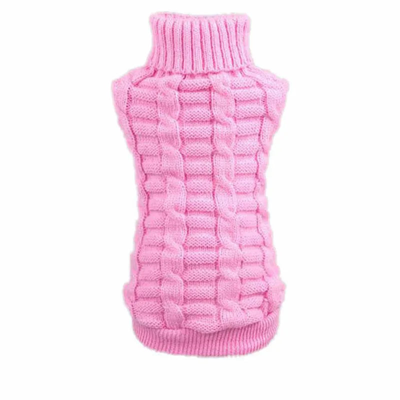 Warm Knit Dog Sweater for Winter Outdoor Use-7