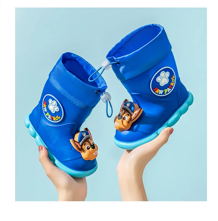 PAW Patrol Children Rain Boots Baby Boys Girl EVA Non-slip Outdoor Cartoon Dogs RainFashion Toddler Kids Outdoor Waterproo boots