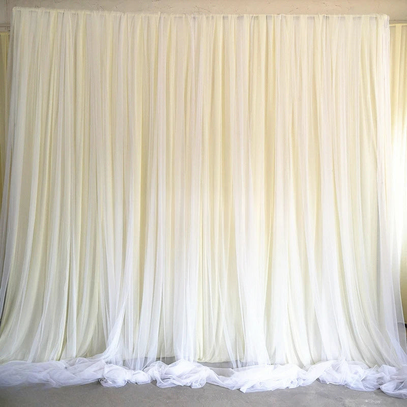 Backdrop Curtains for Parties, Sheer Backdrop Curtain Wedding Photo Backdrop Drapes for Baby Shower Photography Birthday Party