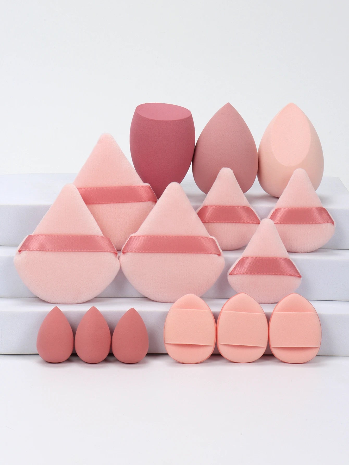 Mountain Raspberry 15-16-19-20 Pieces Set, Multi-Functional Makeup Tool, Which Becomes Larger When Exposed to Water, Dry and Wet