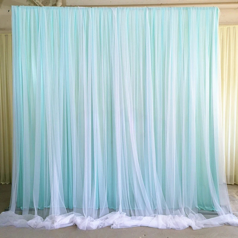 Backdrop Curtains for Parties, Sheer Backdrop Curtain Wedding Photo Backdrop Drapes for Baby Shower Photography Birthday Party