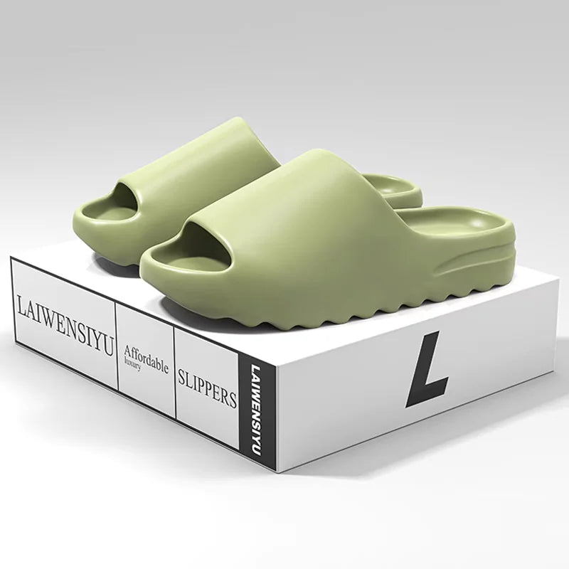 Men's and Women's Casual Slippers Thick-Soled Wear-Resistant Non-Slip Heightening Comfortable Soft Casual Beach Sandals