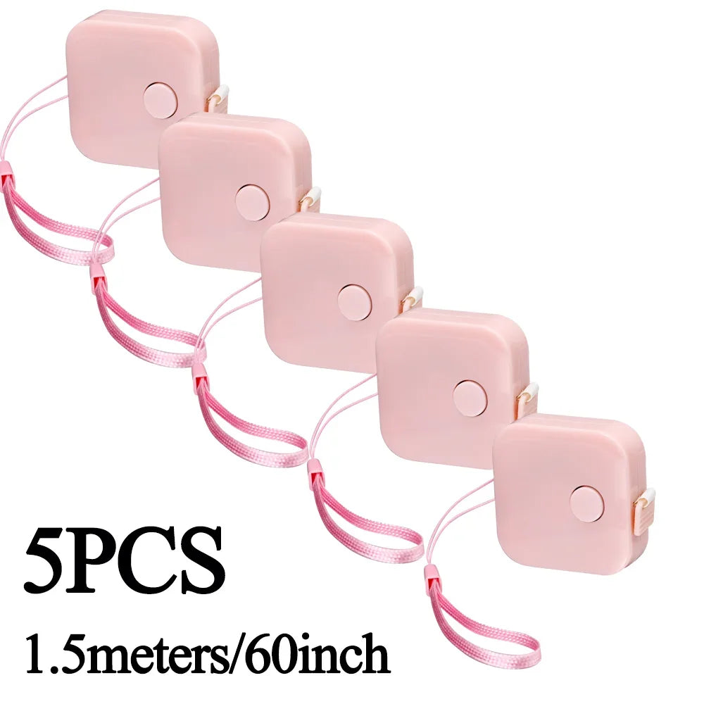 Double Scale Ruler Plastic Roll Tape Mini Tape Measure Accurate Measurement for Weight Loss Body Measurement Sewing Tailor Craft