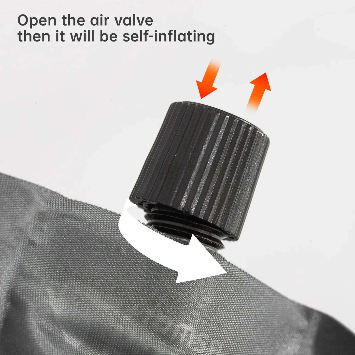 Self-Inflating Camping Mattress with Built-In Pillow Grey-4