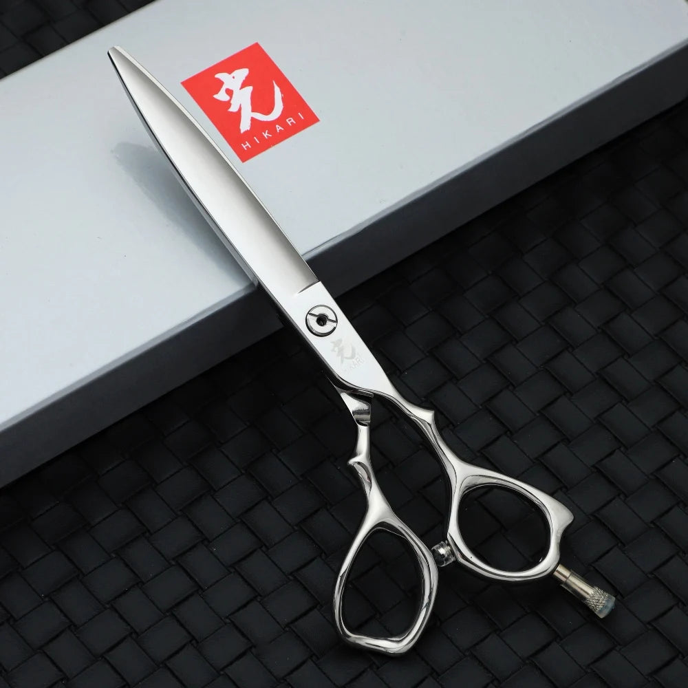 Japan Imported HIKARI Professional Barber Scissors Light Cut 6.3 Inches 172 Molybdenum Steel Structure Hair Stylist Special