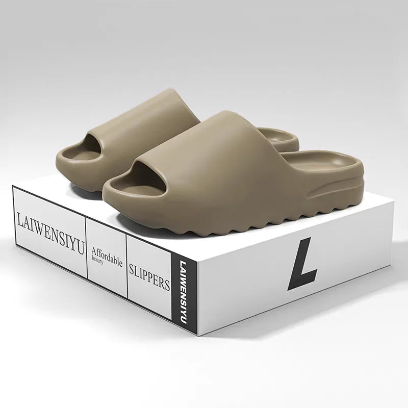Men's and Women's Casual Slippers Thick-Soled Wear-Resistant Non-Slip Heightening Comfortable Soft Casual Beach Sandals
