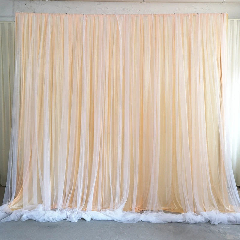 Backdrop Curtains for Parties, Sheer Backdrop Curtain Wedding Photo Backdrop Drapes for Baby Shower Photography Birthday Party