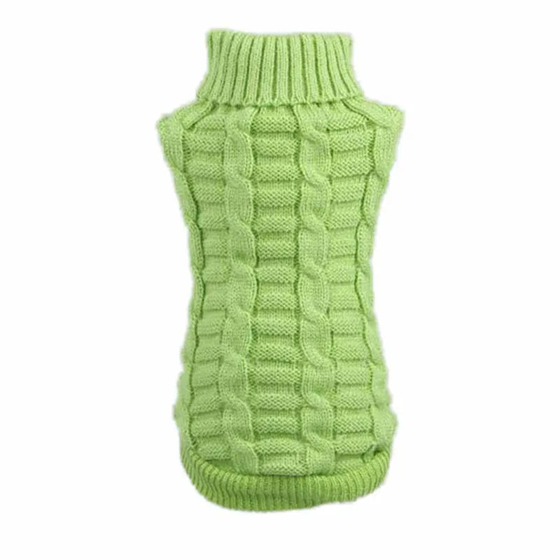 Warm Knit Dog Sweater for Winter Outdoor Use-8