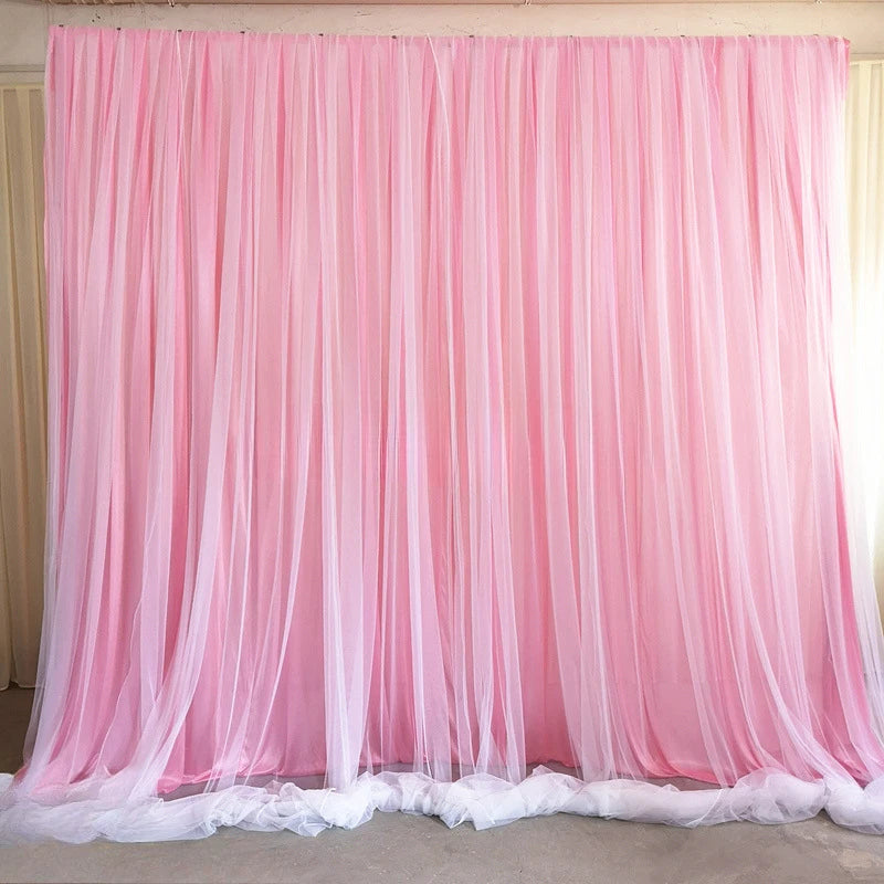 Backdrop Curtains for Parties, Sheer Backdrop Curtain Wedding Photo Backdrop Drapes for Baby Shower Photography Birthday Party