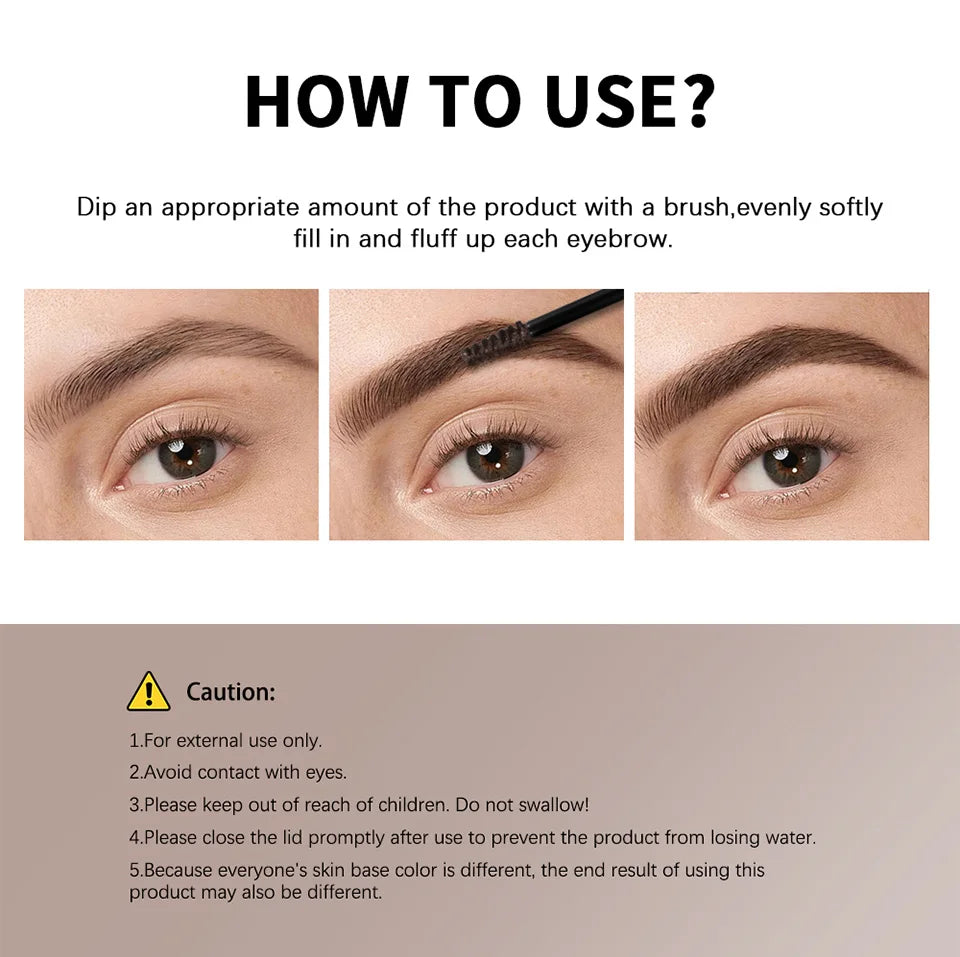 Superfluff Volumizing Brow Mousse Eyebrow Gel Thick Eyebrows Tint Tinted Brow Gel Multiple Color Long-Lasting Waterproof Makeup