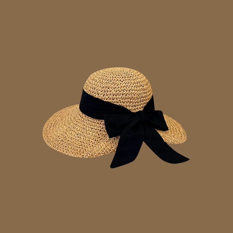 Korean Handmade Straw Hat For Women, Japanese Small fresh Sunshade Hat For Spring And Summer Outings, Sunscreen Hat