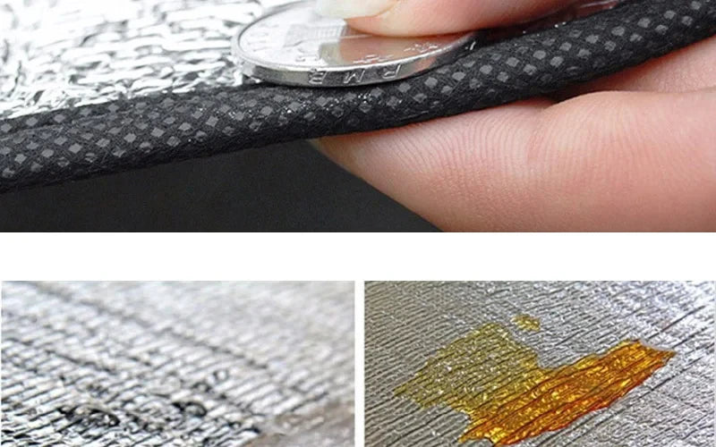 Camping Mat Foam Foil Blanket Aluminum Insulation Foam Foil Mat Sleeping Pad Thermal Outdoor Tent Footprint Reflecting Heat