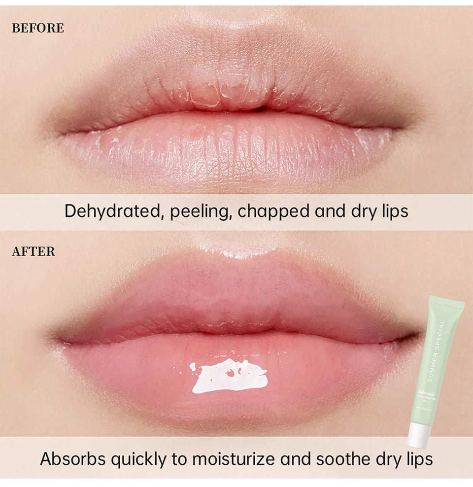 Summer Lip Balm Moisturizing Mirror Lip Gloss Lip Vanilla Mint Iced Coffee Cake Smell Lipstick Transparent Lip Oil Makeup