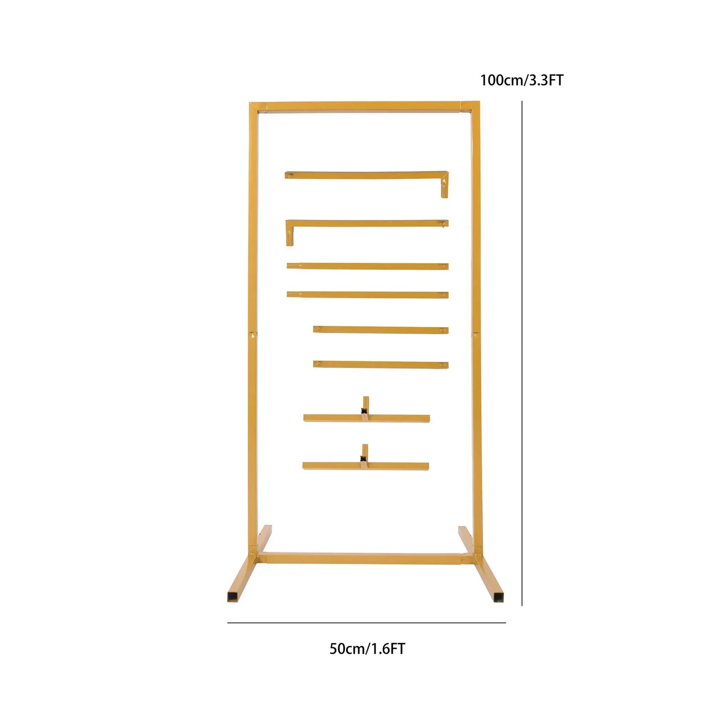 Wedding Arch Backdrop Stand Square Metal Rectangular Frame for Ceremony Party Birthday Bridal Baby Shower Anniversary Decoration