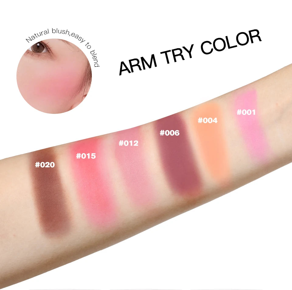 Blush Matte Natural Cheek Tint Brighten Face Pink Red Face Contouring