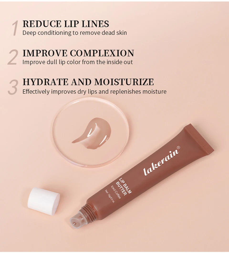 Summer Lip Balm Moisturizing Mirror Lip Gloss Lip Vanilla Mint Iced Coffee Cake Smell Lipstick Transparent Lip Oil Makeup