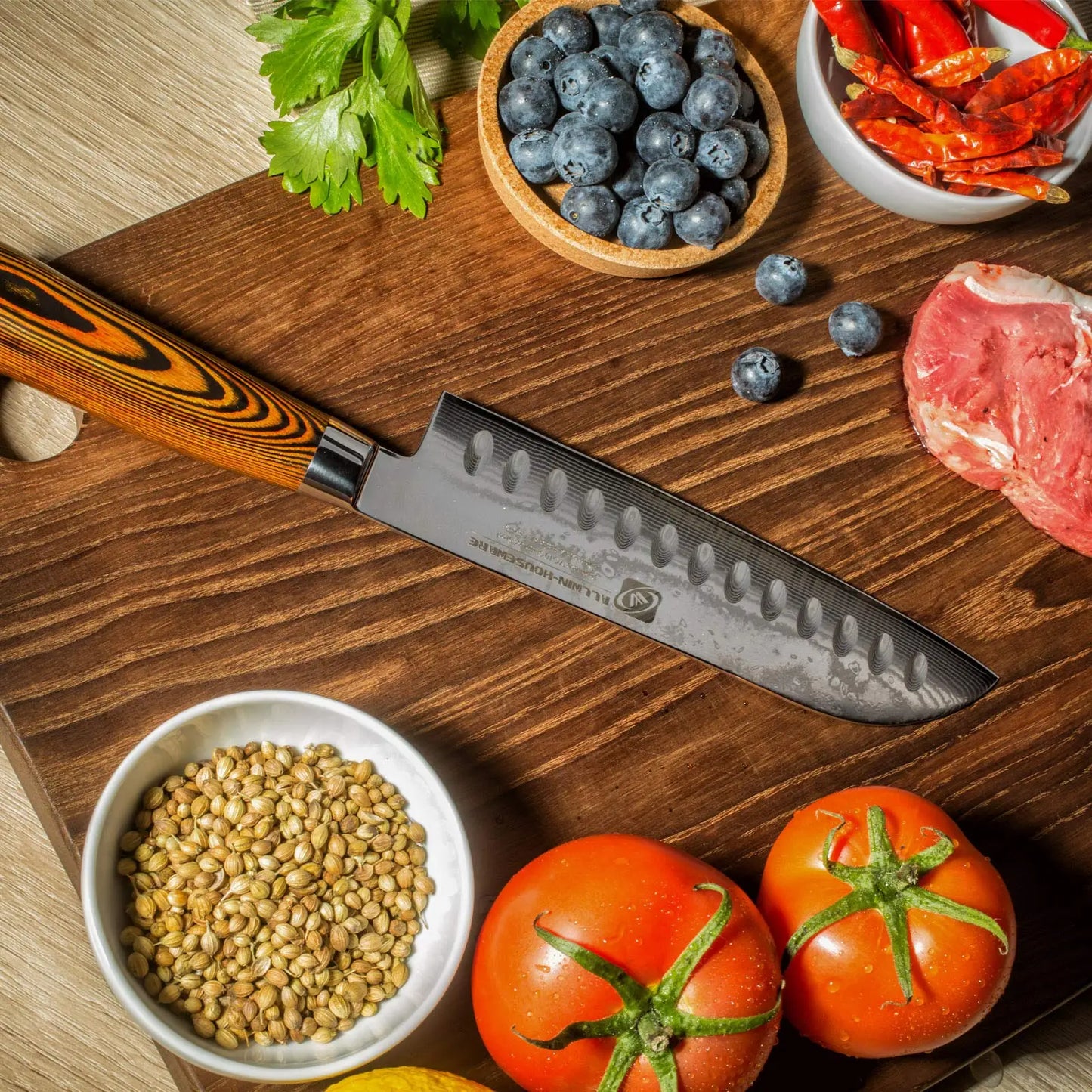 Damascus Kitchen Knives Tanto Fruit Santoku 67 Layers Knives Utility Handmade Chef Knife Japanese Vg10 Facas De Cozinha