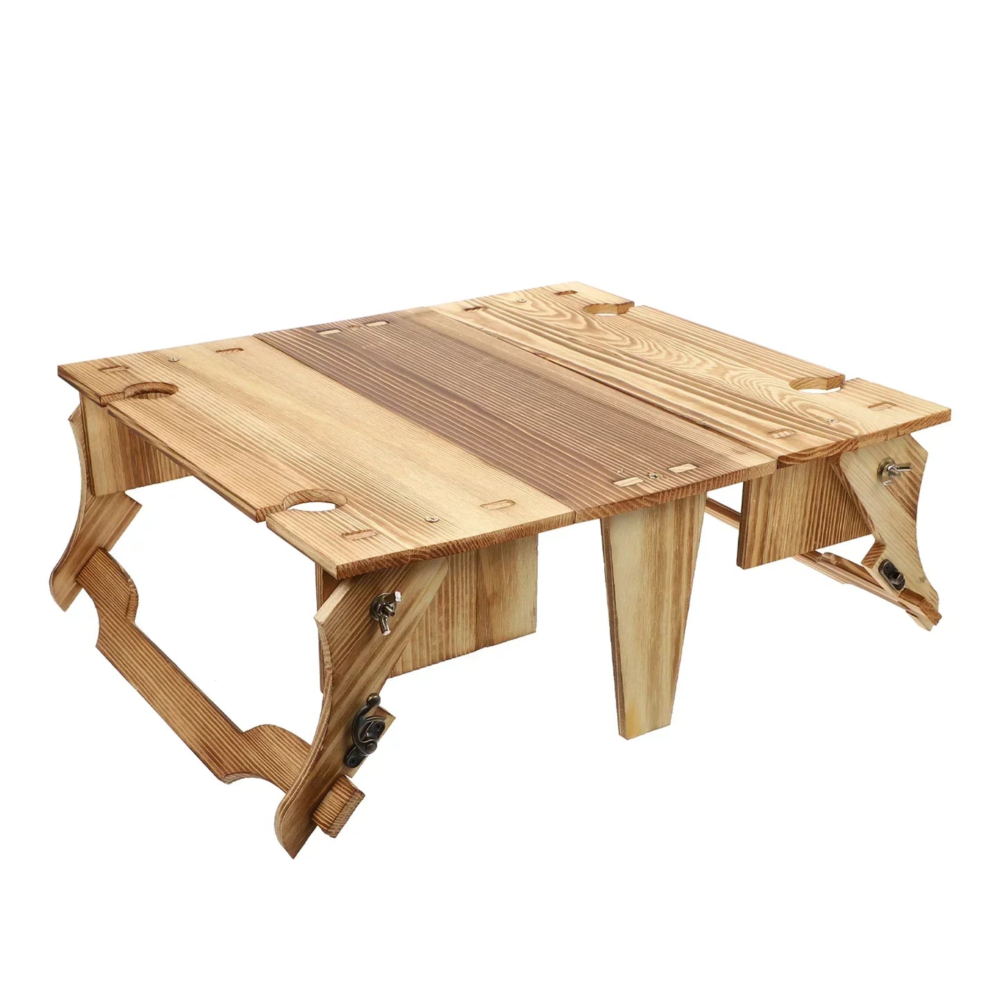 Folding Table Basket Wooden-1