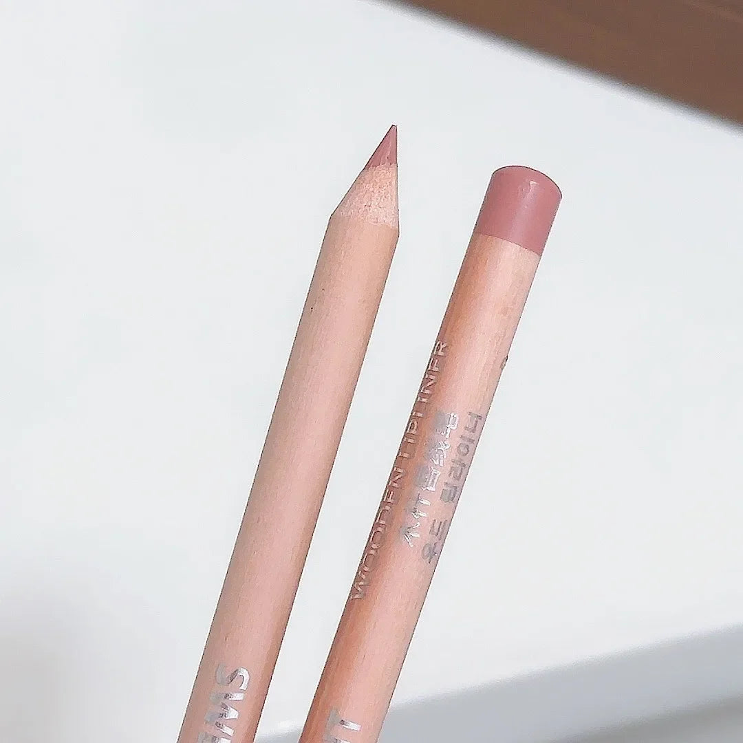 Bean Paste Pink Lip Liner Pen Professional Lip Liner Pencil Velvet Matte Lip Non-stick Cup Nude Lipstick Pen Contour Line Makeup