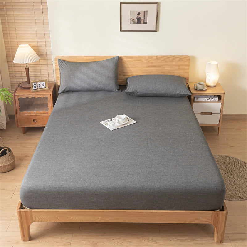 Pure Cotton Fitted Bed Sheets Cover Single Piece Cotton Bed Bed Sheets Dust Cover All-Inclusive Mattress Protector Cover 2025 New Model Universal for All Seasons
