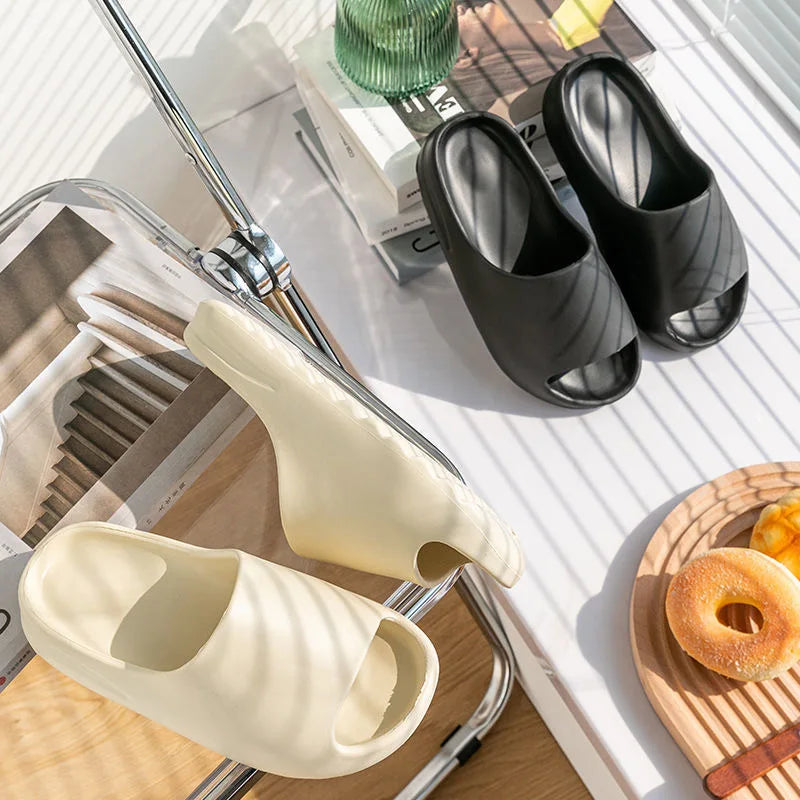 Men's and Women's Casual Slippers Thick-Soled Wear-Resistant Non-Slip Heightening Comfortable Soft Casual Beach Sandals