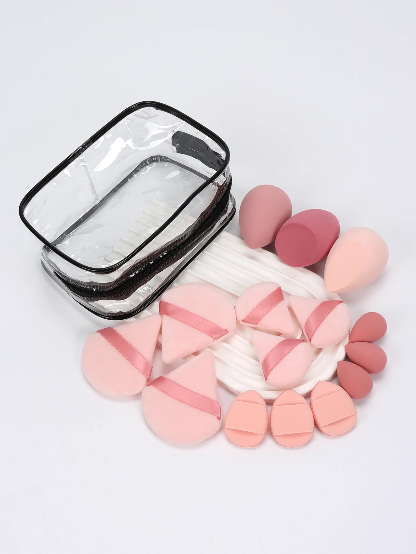 Mountain Raspberry 15-16-19-20 Pieces Set, Multi-Functional Makeup Tool, Which Becomes Larger When Exposed to Water, Dry and Wet