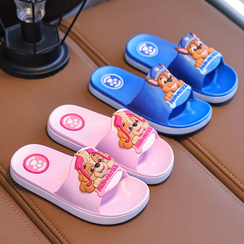 Authentic PAW PATROL Children's Slippers Boys Girls Summer Non-slip Beach Shoes Indoor Bathroom Slippers