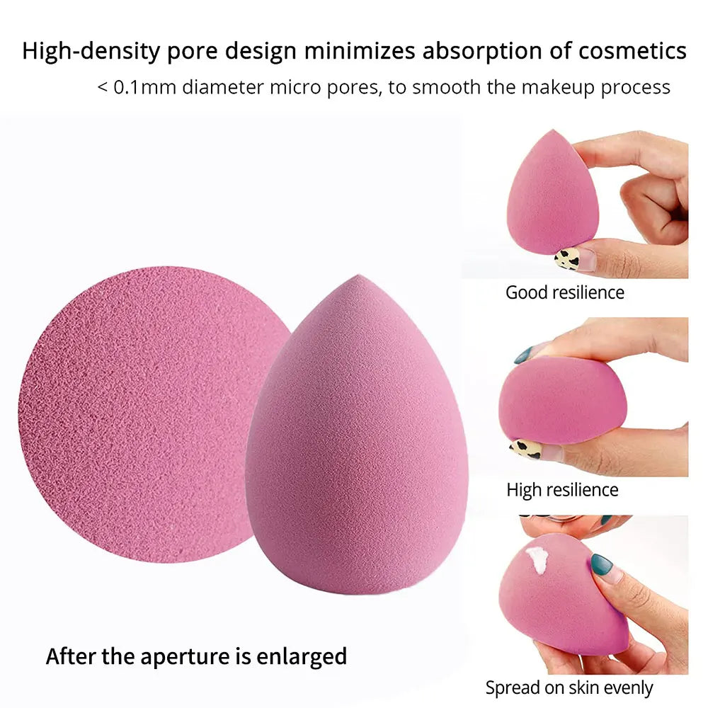 4pcs/bag Fashion Make up Blender Cosmetic Puff Makeup Sponge Foundation Powder Sponge Beauty Tool Makeup Tool Accessories