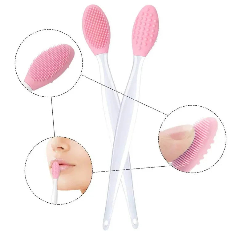 1PC Beauty Skin Care Wash Face Silicone Brush Exfoliating Nose Clean Blackhead Removal Brushes Tools With Replacement Head