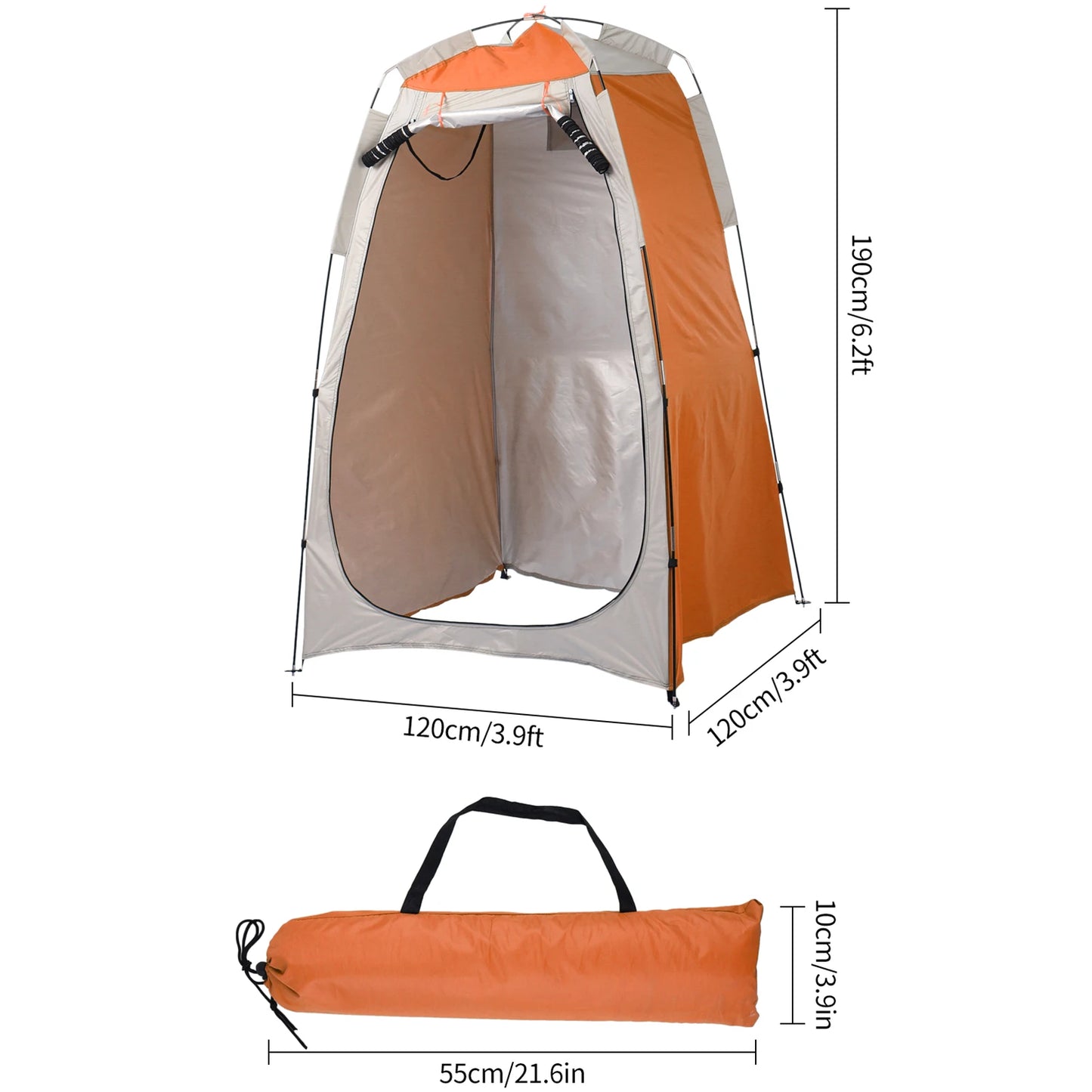 Privacy Shelter Tent Portable Outdoor Camping Beach Shower Toilet Changing Tent Sun Rain Shelter with Window