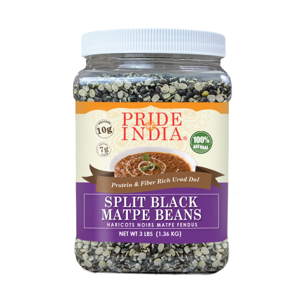 Indian Split Black Gram Matpe Beans - Protein & Fiber Rich Urad Dal Jar-2